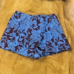 Cute blue and red skort from top shop